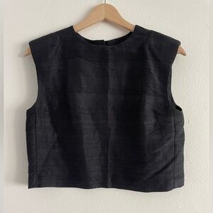 Julia Amory Slim Shell Top XS Silk Noir